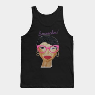 Artwork - Acrylic Painting - Mixed Media Portrait Drawing Tank Top